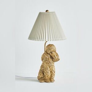 Anthropologie The Icon Table Lamp, Dog Edition, Poodle, NWT
